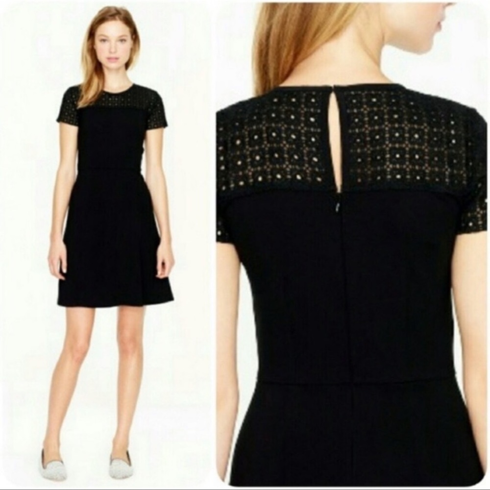 J. Crew Stretch Eyelet Dress - Picture 2 of 8